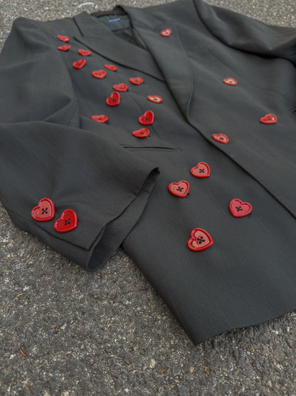 Blazer ‘explosion de cœurs’ handmade