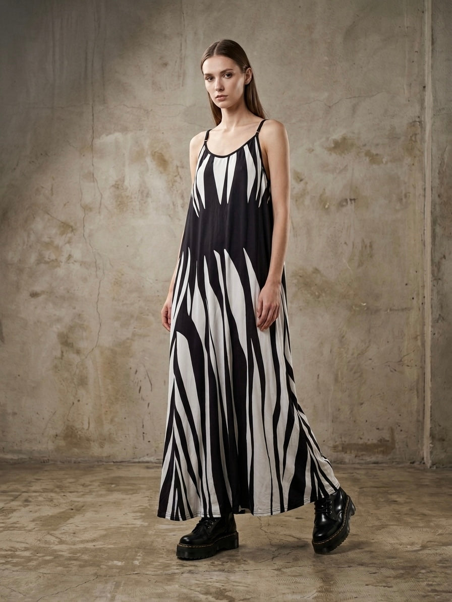 Abito lungo fantasia