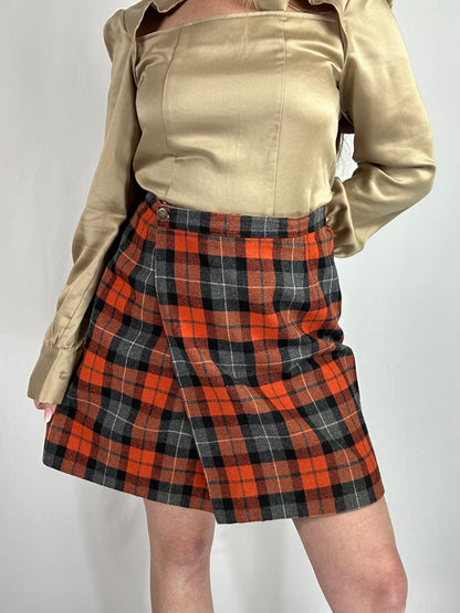 Minigonna tartan vintage tg.M