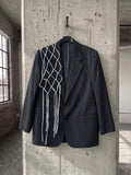Blazer vintage Valentino ‘silver knot’ reworked