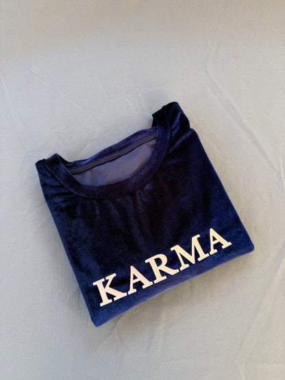 T-shirt velluto ‘Karma’ tg.S