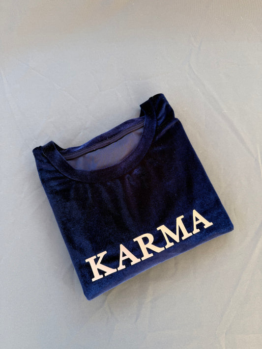 T-shirt velluto ‘Karma’ tg.S