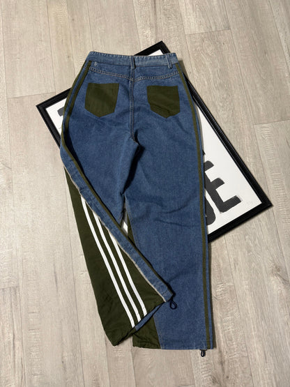 Jeans upcycling Adidas tracksuit pants