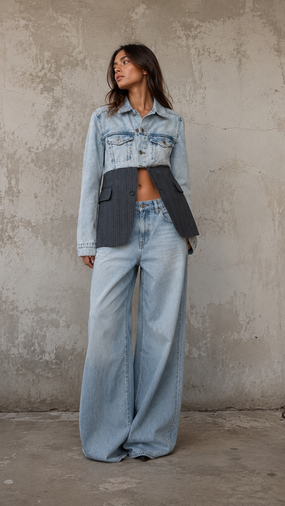 Giacca denim ’Hybrid’ upcycling