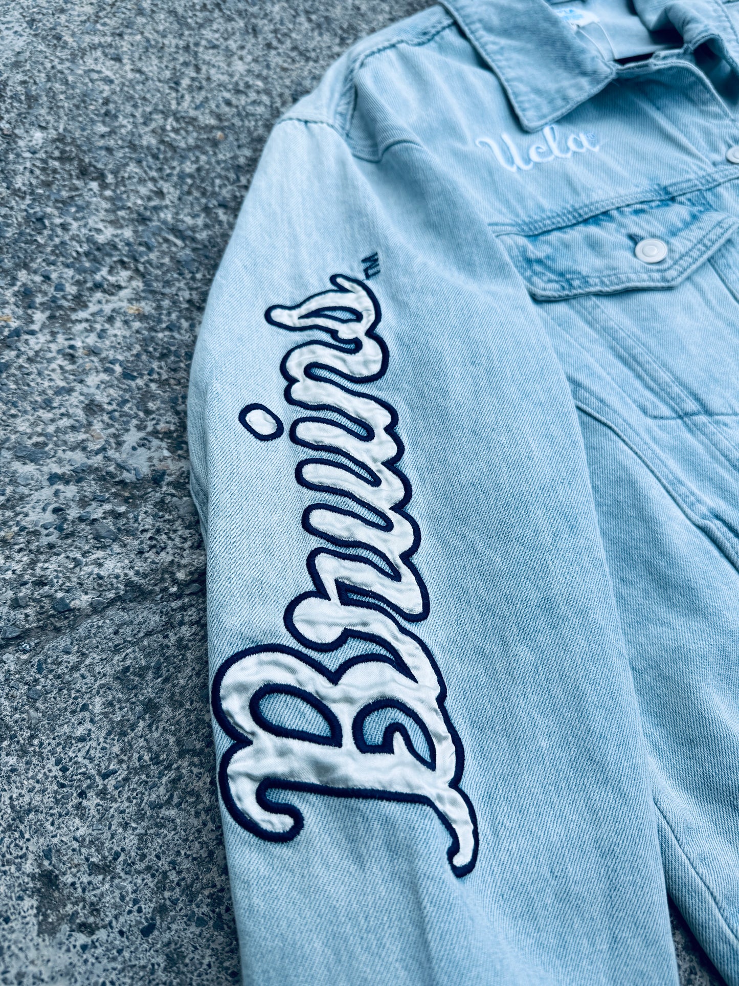 Giacca denim patch UCLA tg.M