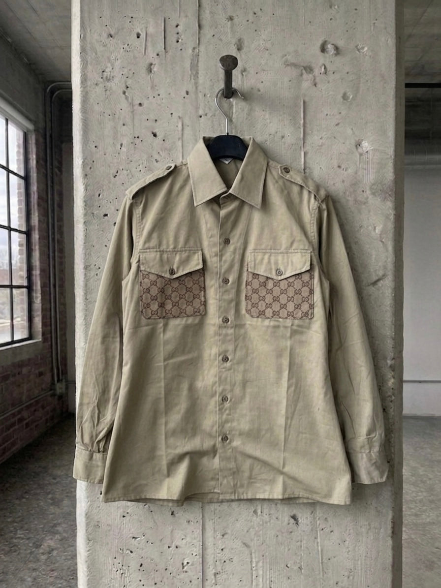 Camicia ‘This is not Gucci’ reworked