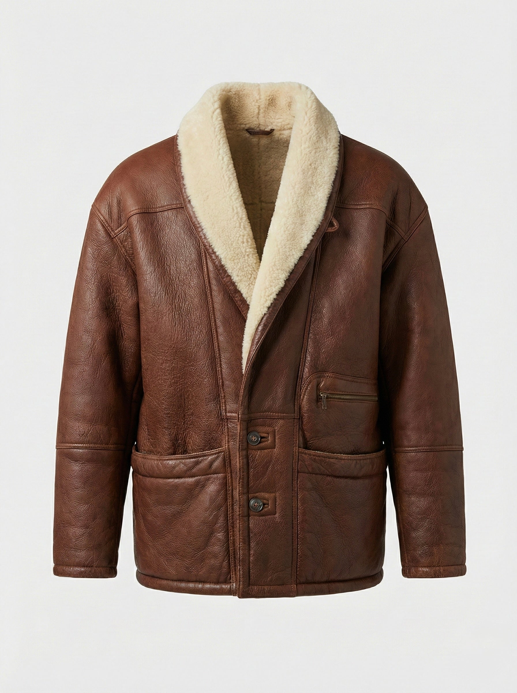 Cappotto montone shearling vintage