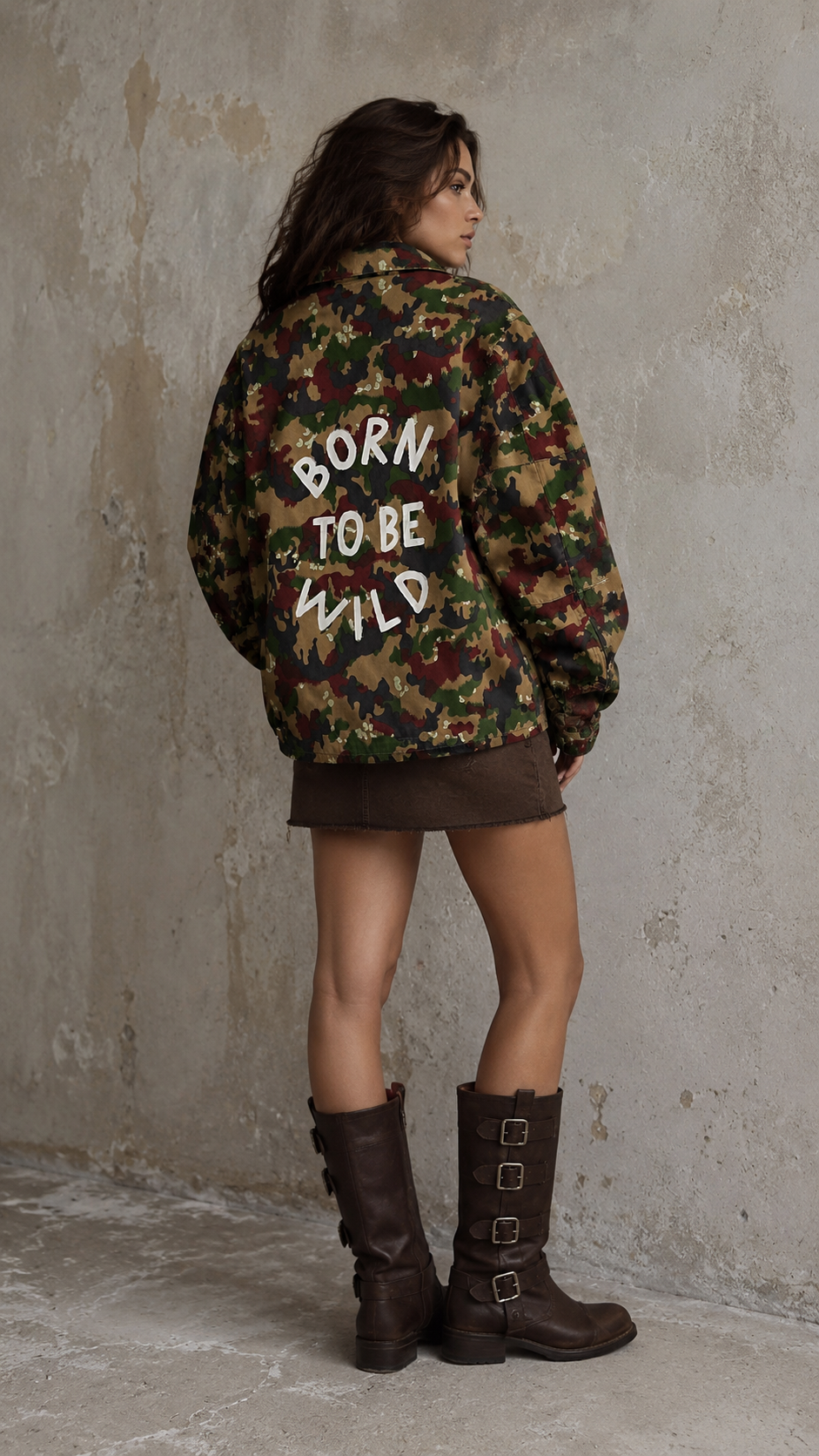 Giacca militare ‘Born to be wild’