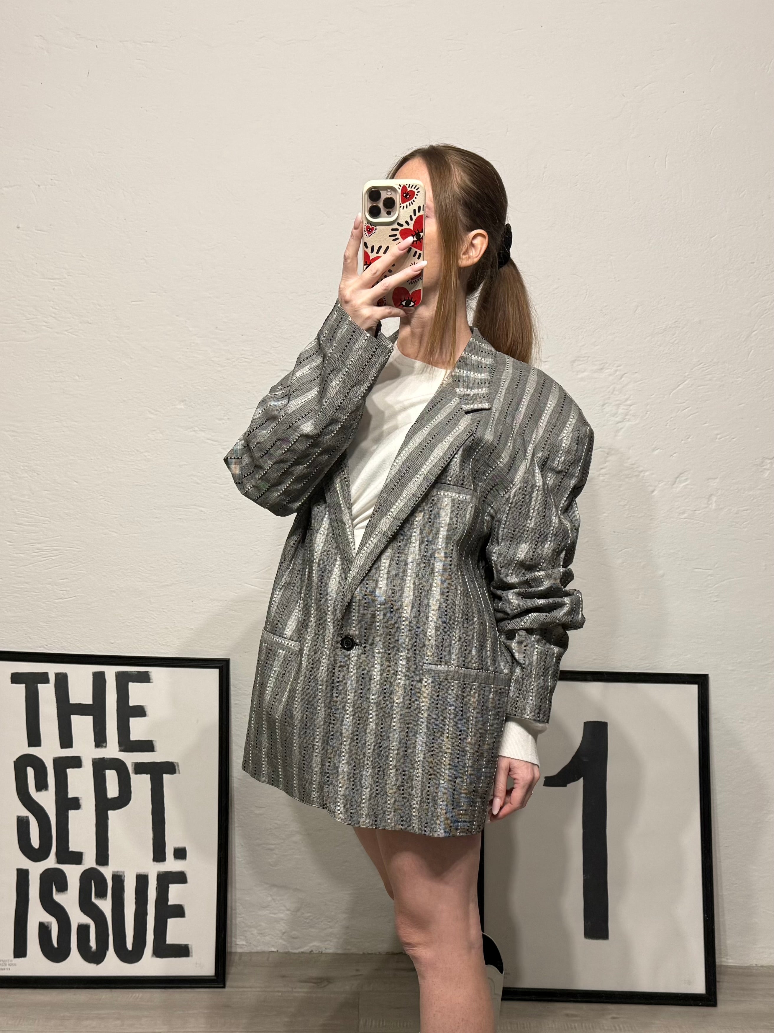 Blazer vintage fantasia righe