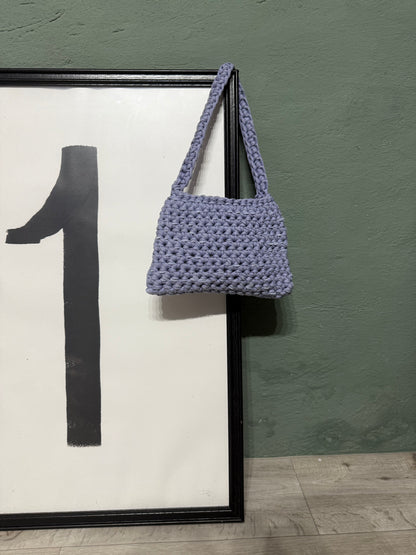 Borsa uncinetto lavanda