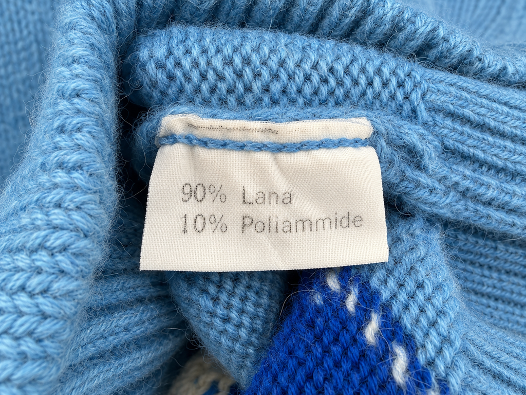 Maglione vintage rombi 90% lana