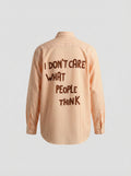 Camicia righe ‘I Don’t care’