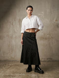 Maxigonna denim fibbie vintage
