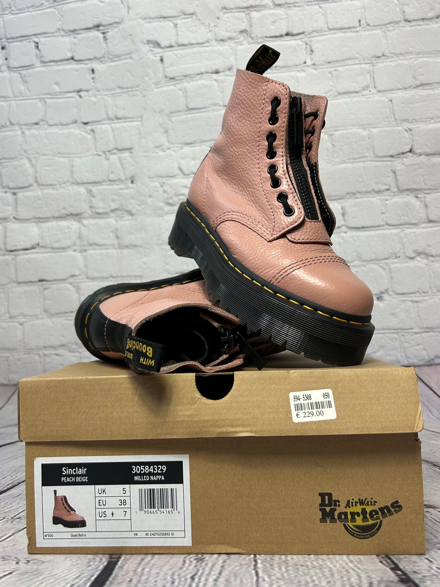 Anfibio Sinclair Dr. Martens Rosa n.38