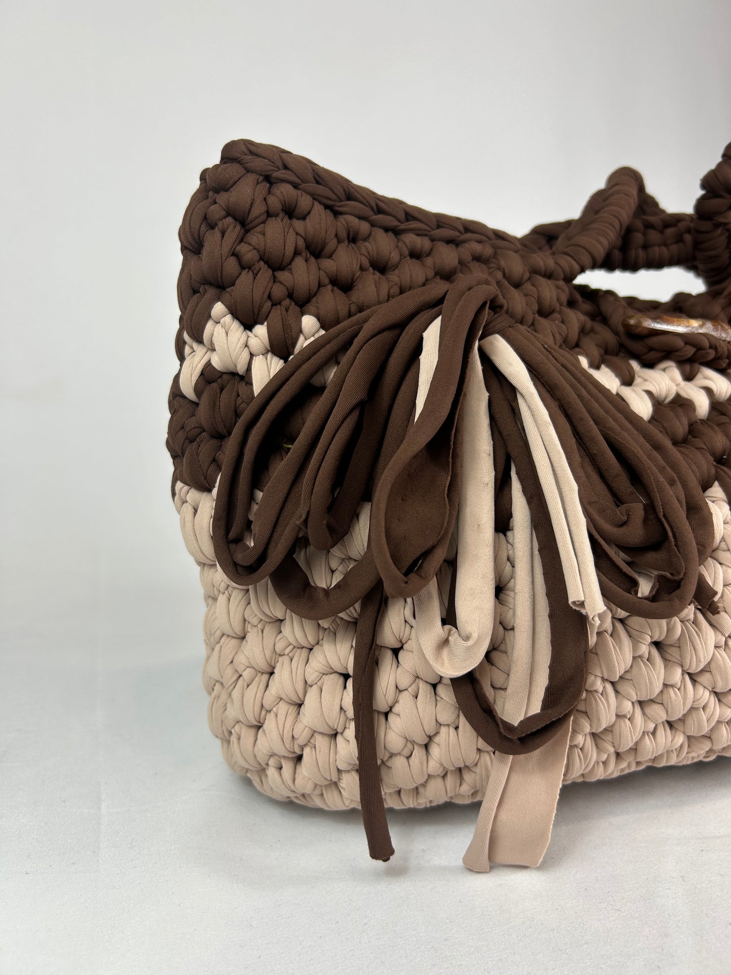 Sand crochet bag