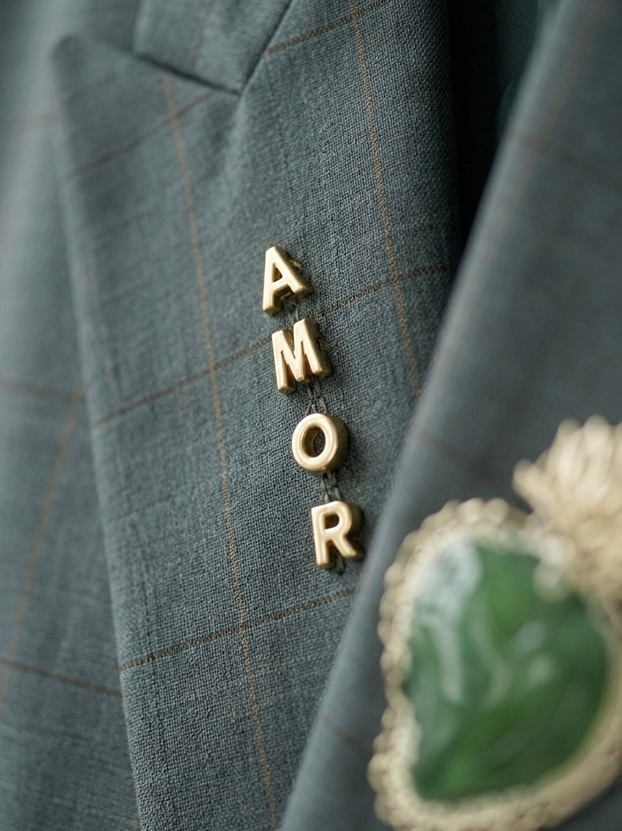 Blazer vintage ‘Sacré-Cœur’ reworked