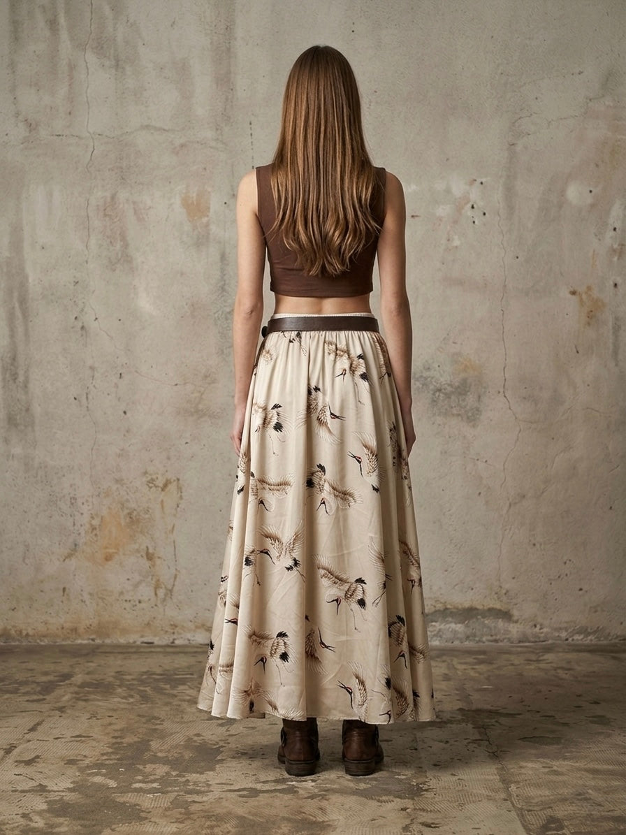 Maxigonna fantasia gru S/M