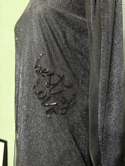Abito/maxi maglia !M?ERFECT lurex scritte