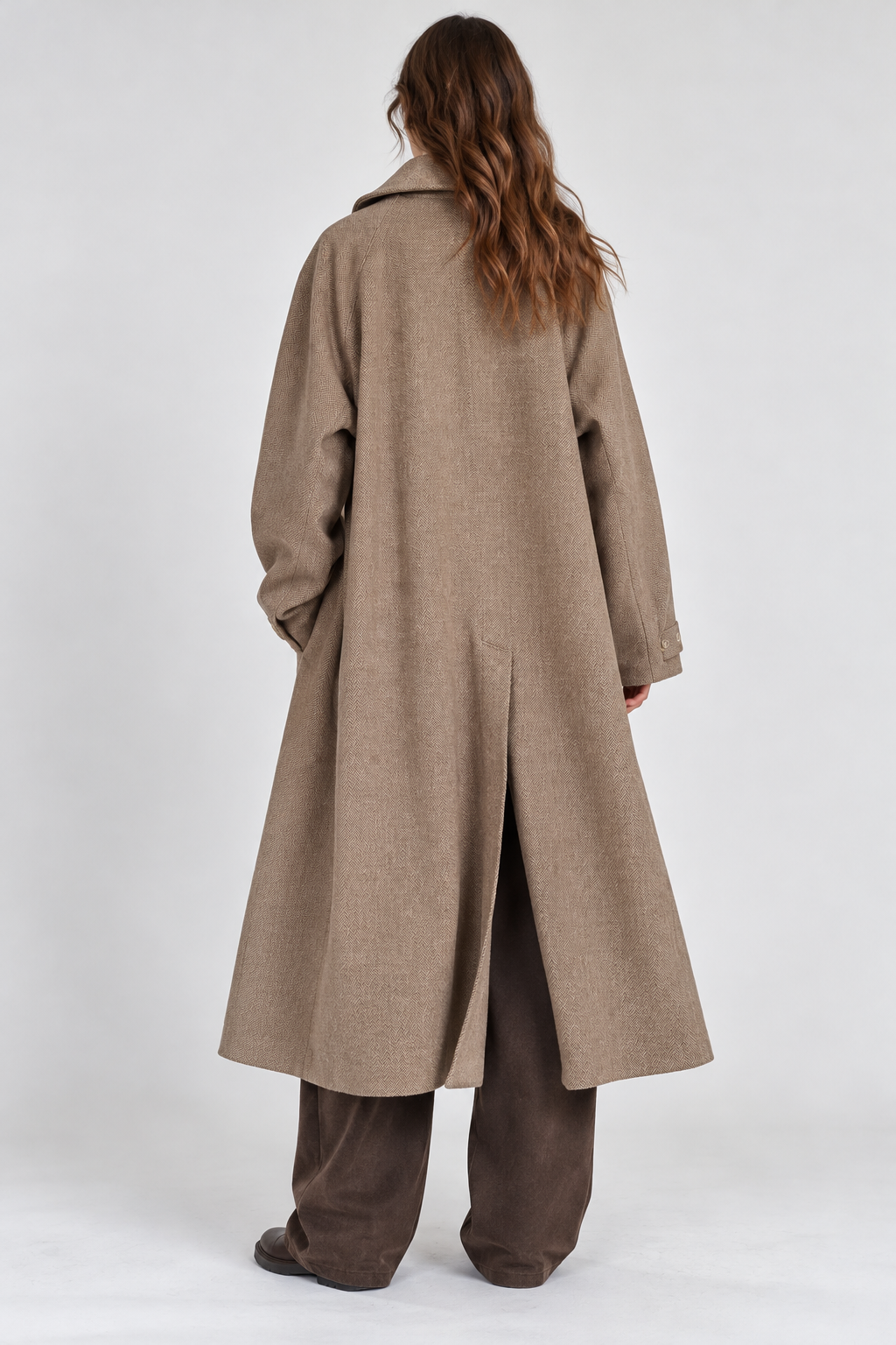 Cappotto spigato - Trench Vintage Reversibile