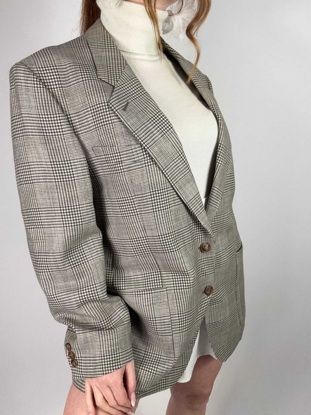 Blazer vintage pied de poule tg.L