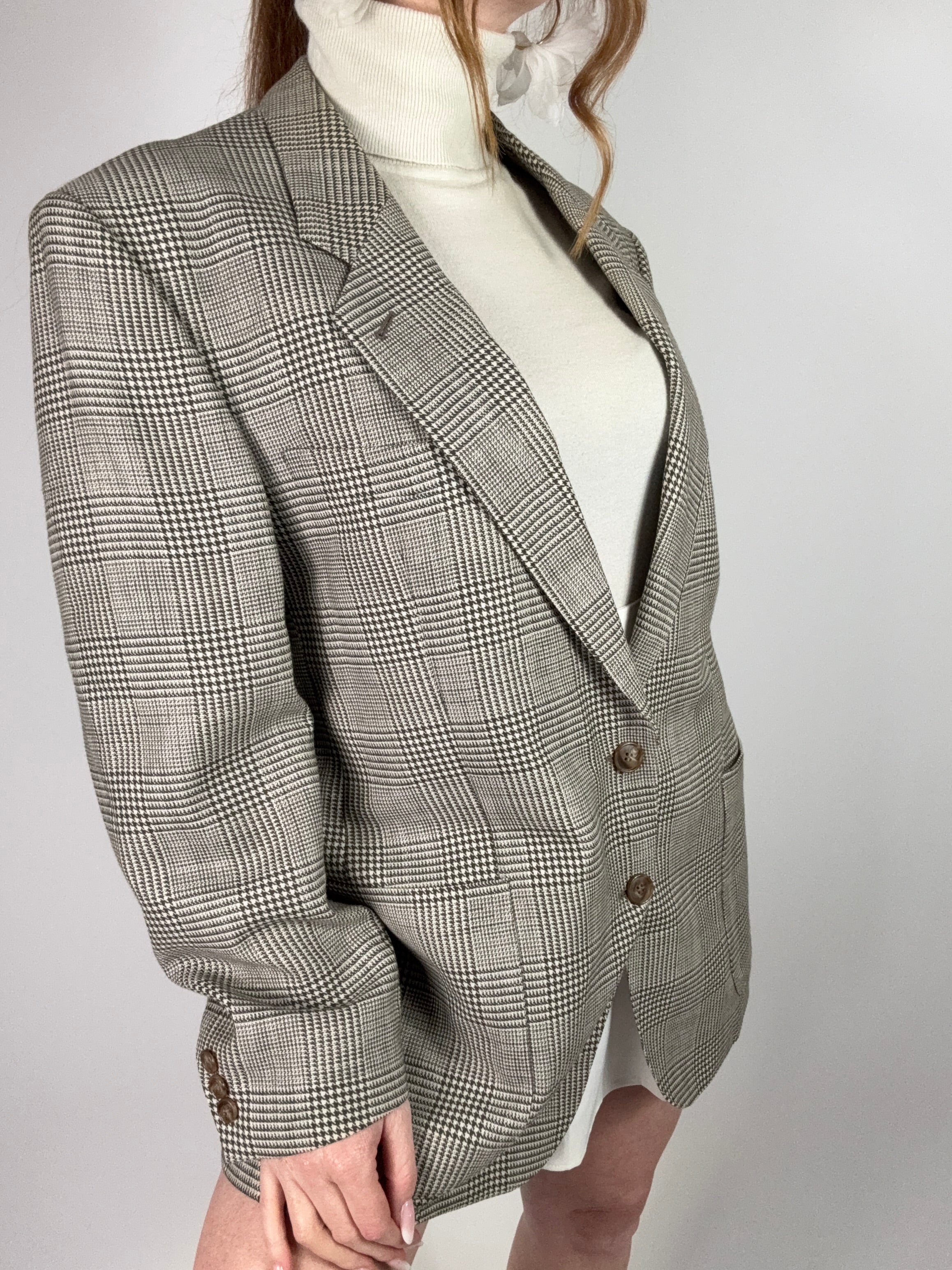 Blazer vintage pied de poule tg.L
