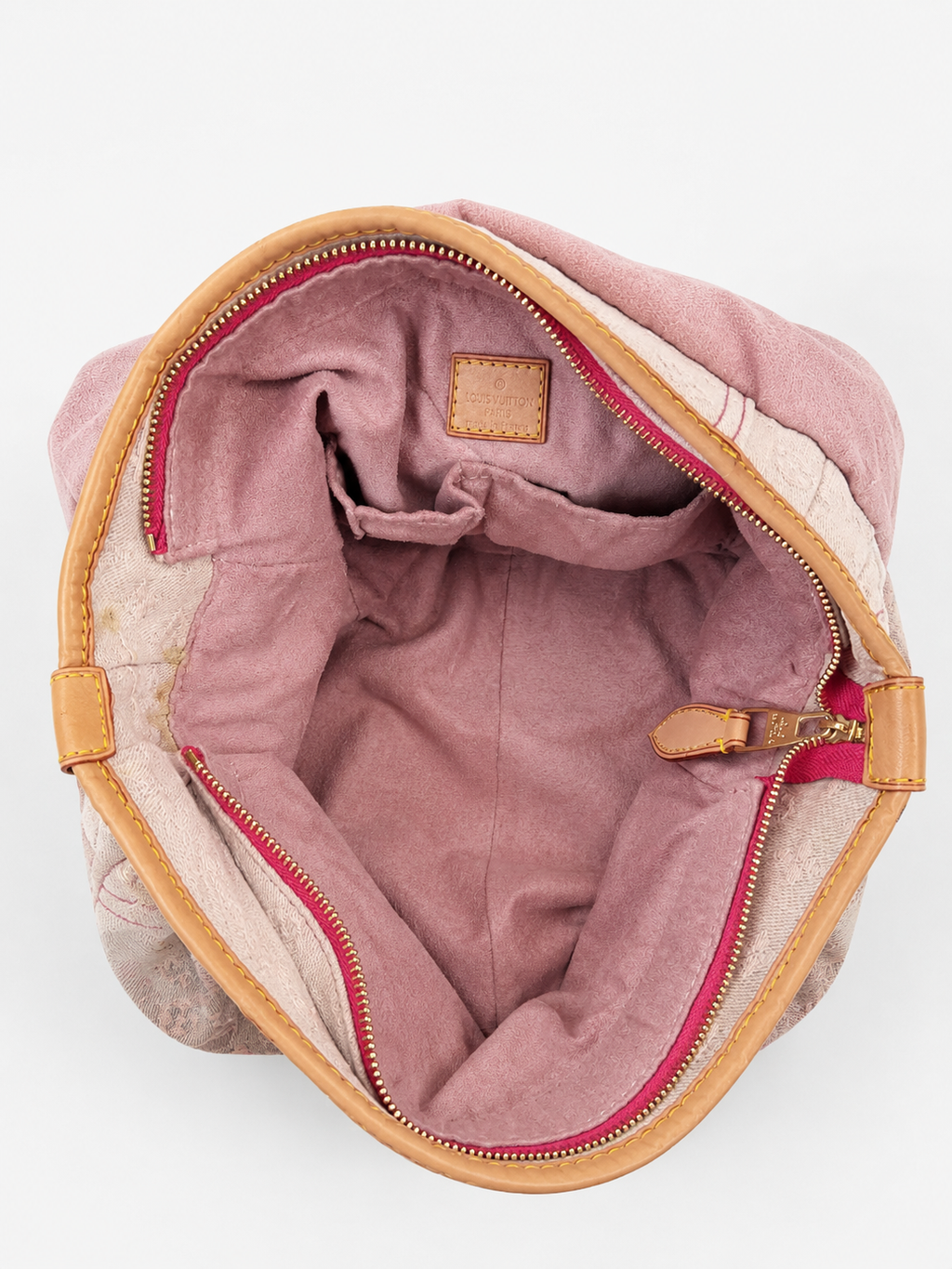 Borsa monogram jacquard denim baggy sunset GM 0048 Rosa