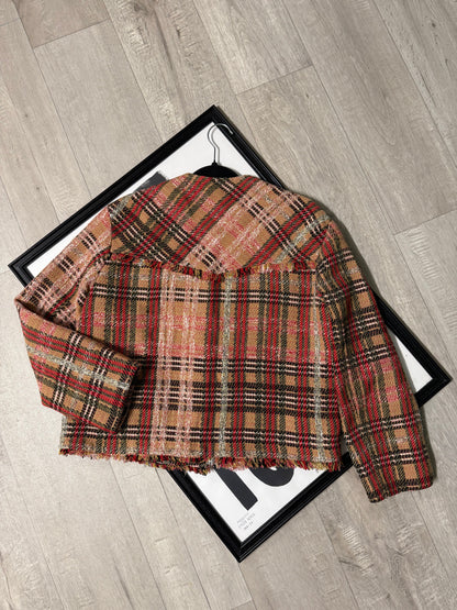 Blazer tartan Mango