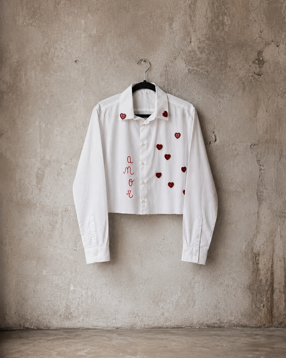 Camicia crop ‘amor’