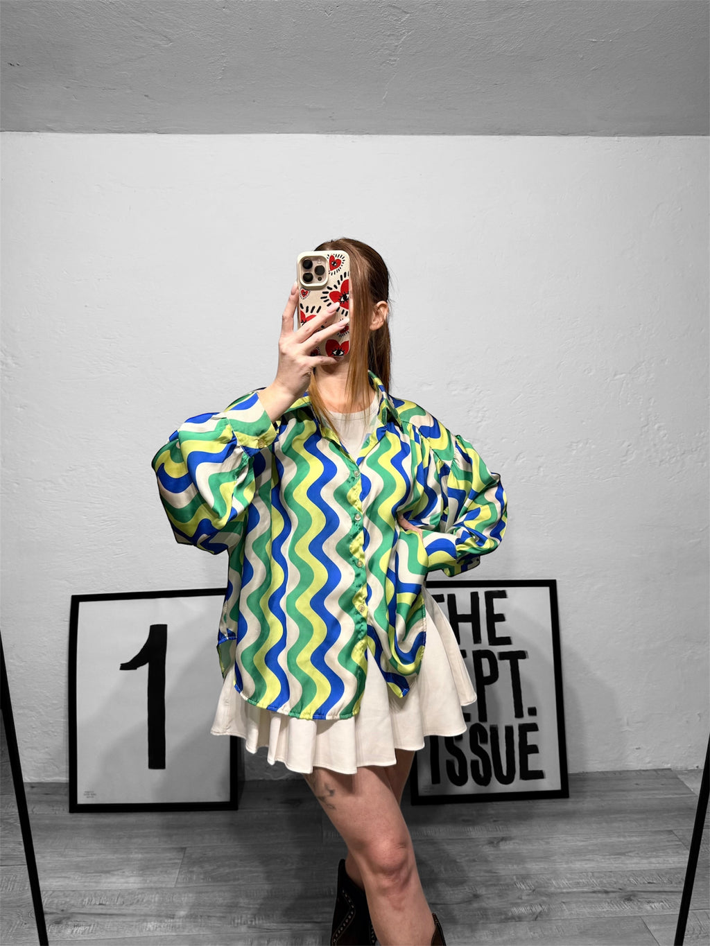 Camicia fantasia optical