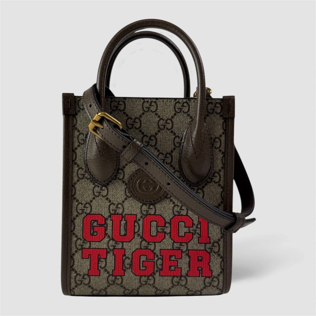 Borsa Gucci Tiger Mini Tote Supreme