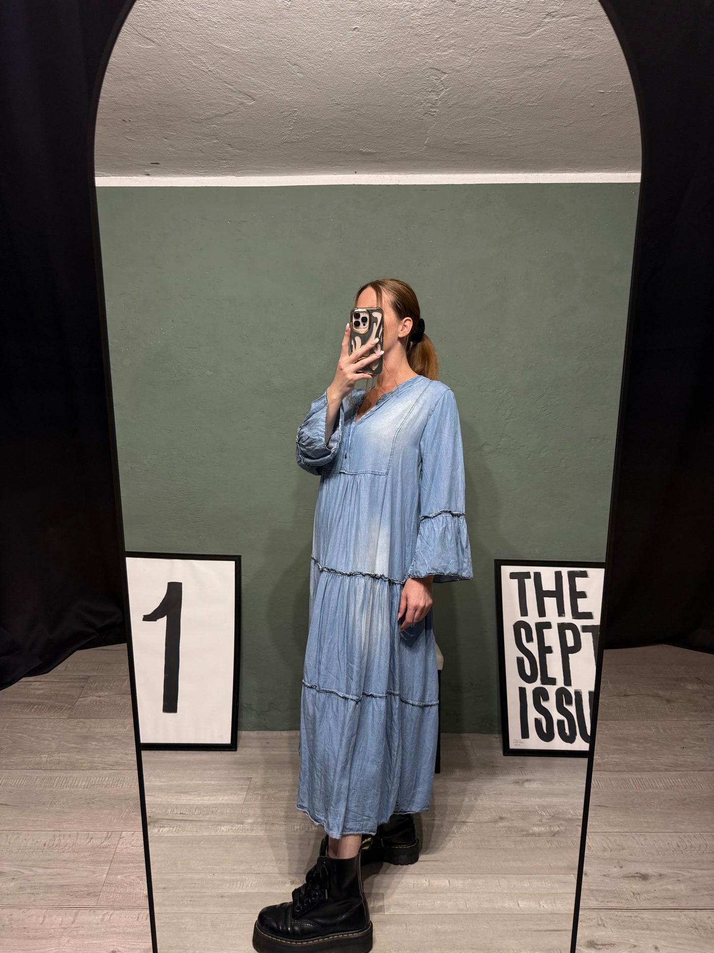 Maxi abito denim