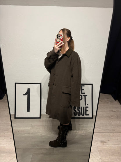 Cappotto monopetto Brooksfield cachi