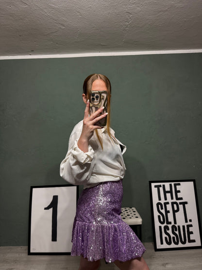 Minigonna paillettes lavanda Aniye By tg.M