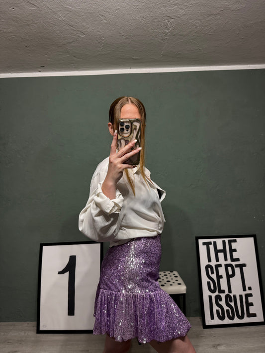 Minigonna paillettes lavanda Aniye By tg.M