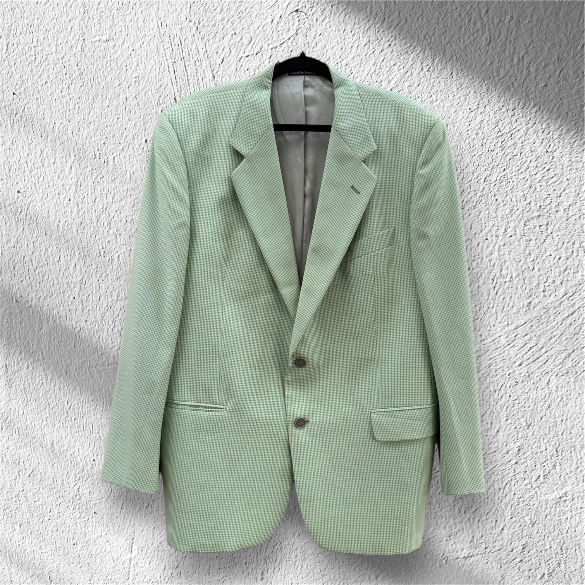 Blazer pied de poule ‘Ragazza con l’orecchino di perla’ handmade