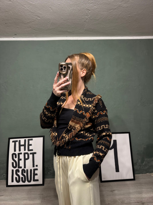 Cardigan fantasia lurex