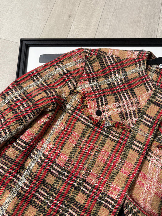 Blazer tartan Mango