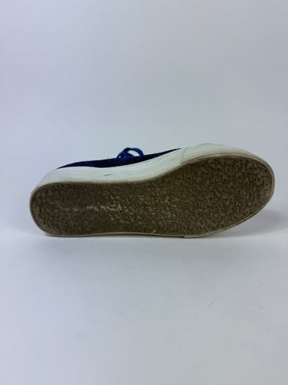 Superga lurex blu n.36