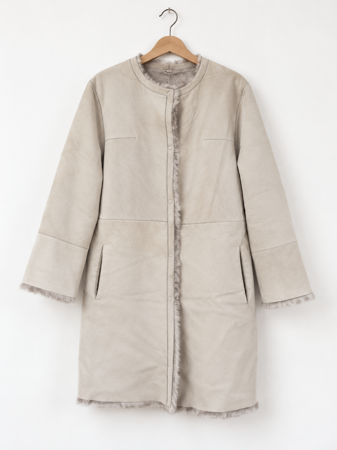 Montone Vintage Genuine Shearling in Pelle e Montone Naturale