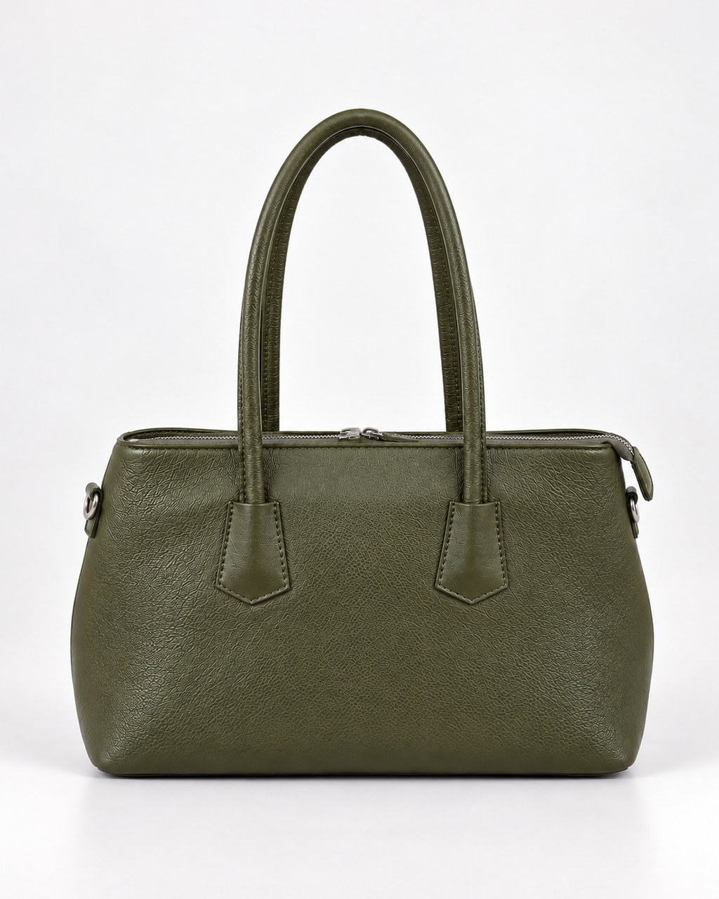 Borsa in Vera Pelle Verde Oliva Made in Italy