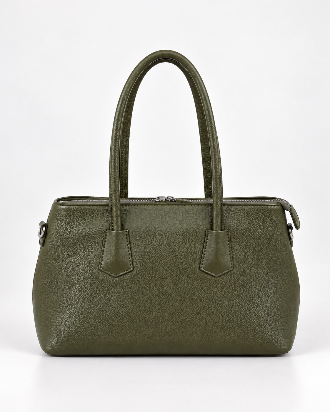 Borsa in Vera Pelle Verde Oliva Made in Italy