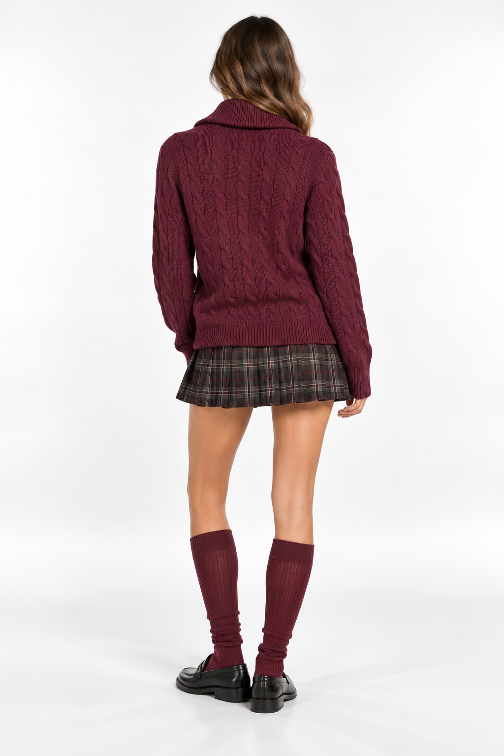 Cardigan trecce vintage Ralph Lauren Lana e cashmere
