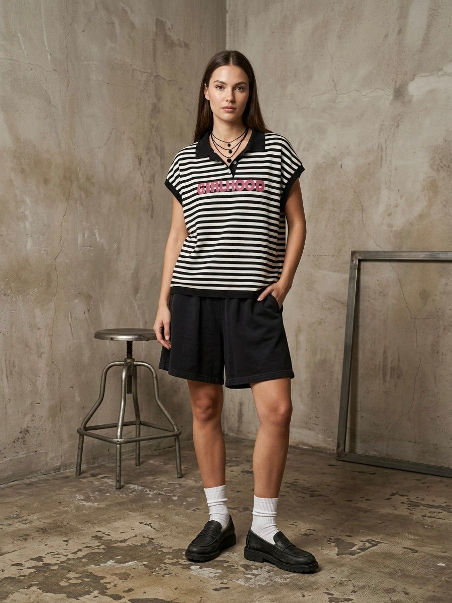 T-shirt righe ‘girlwood’