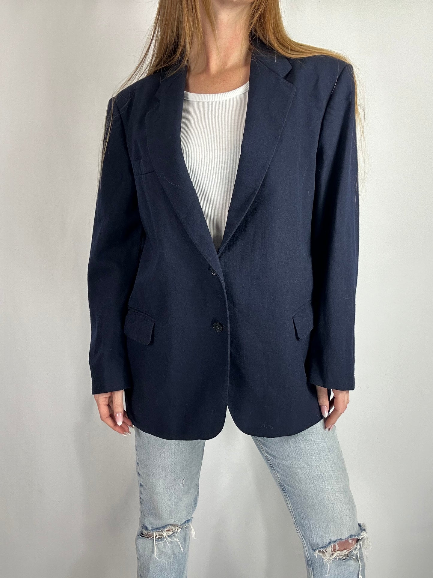 Blazer monopetto blu navy tg.L