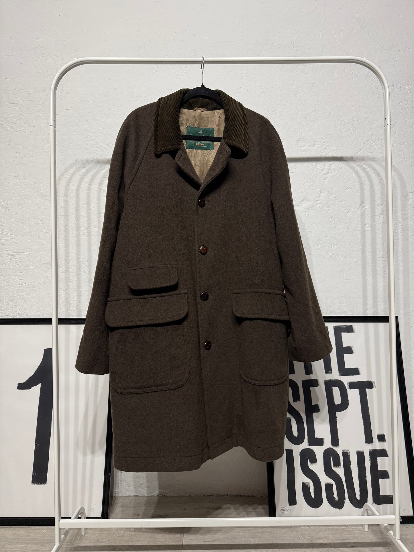 Cappotto monopetto Brooksfield cachi