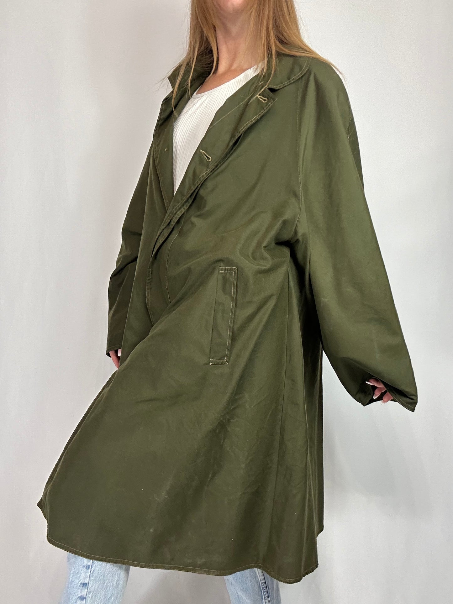 Trench verde militare tg.L