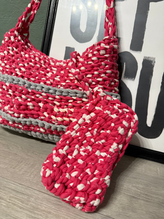 Borsa a spalla-tracolla crochet uncinetto