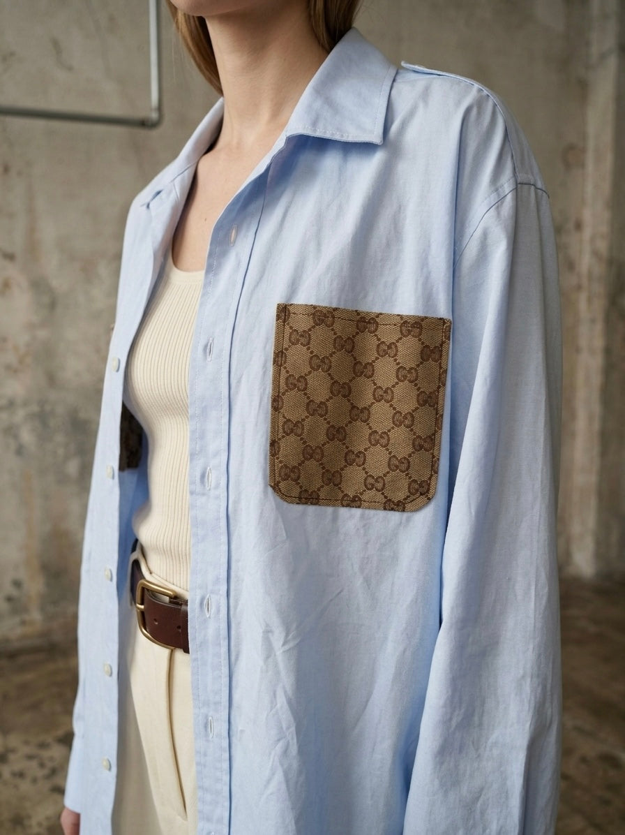 Camicia ‘I’m too Gucci’ reworked