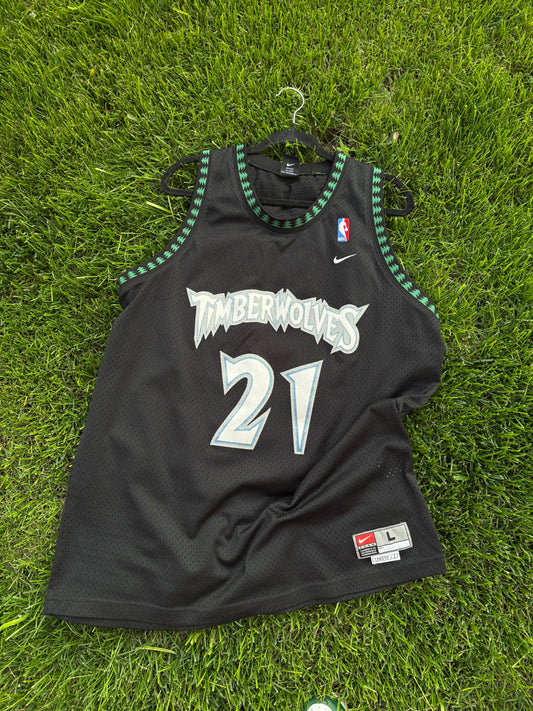 Canotta basket Kevin Garnett Nike Minnesota Timberwolves Jersey tg.L
