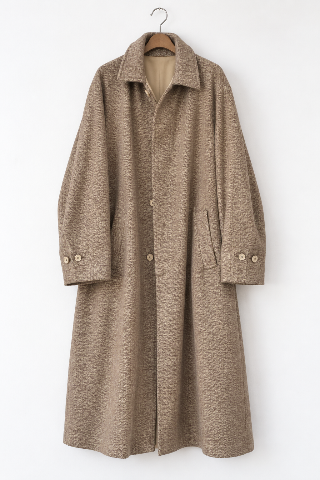 Cappotto spigato - Trench Vintage Reversibile